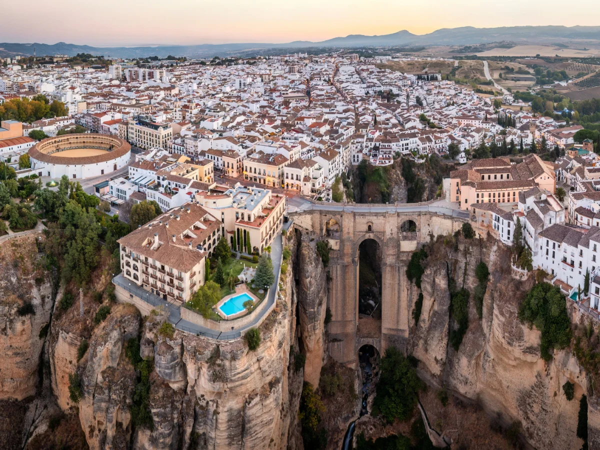 Aerial view of Ronda, Spain