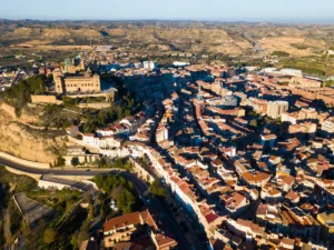Aerialk view of Alcaniz, Spain