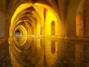 Alcazar queen's bath in Seville