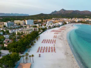Alcudia beach in Mallorca, Spain