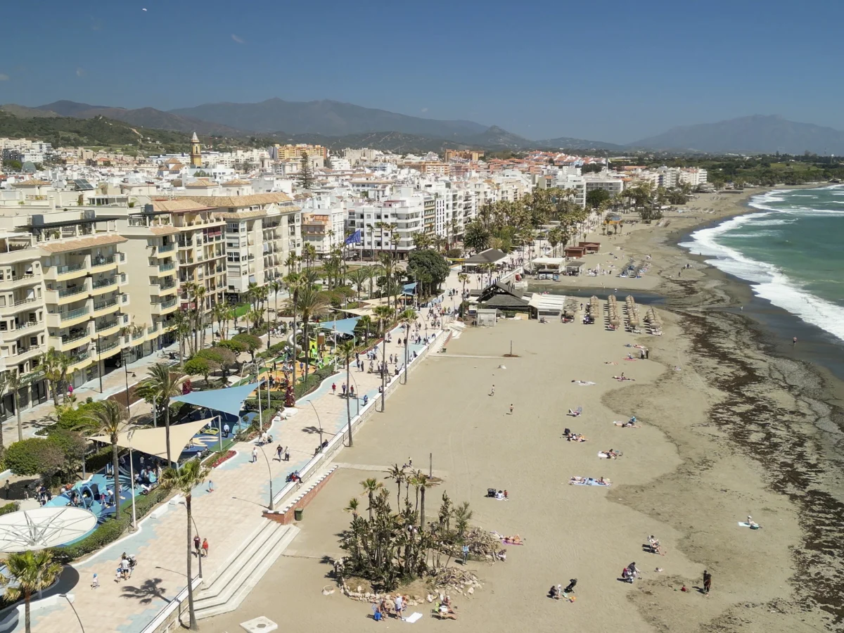 Beach in Estepona, Costa del Sol