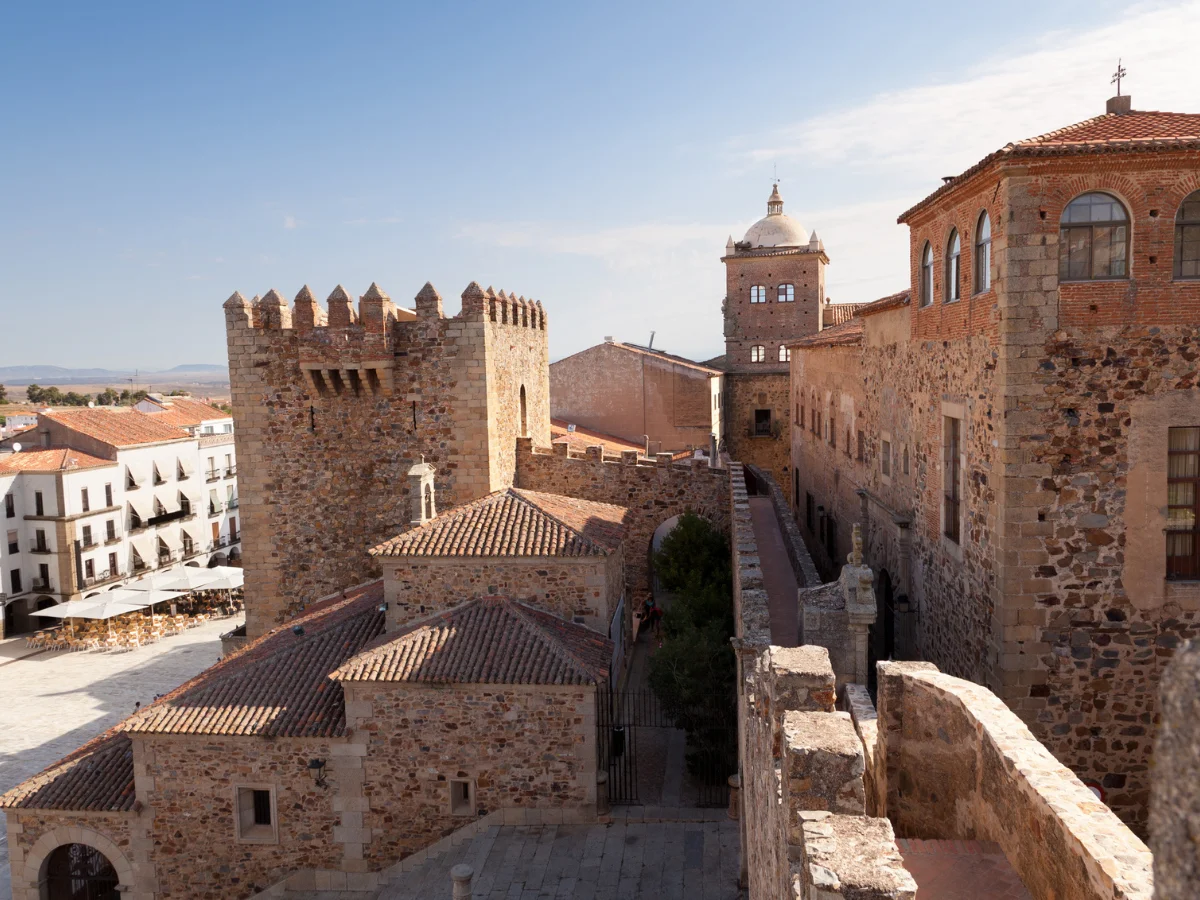 Caceres monumental downtown, Spain