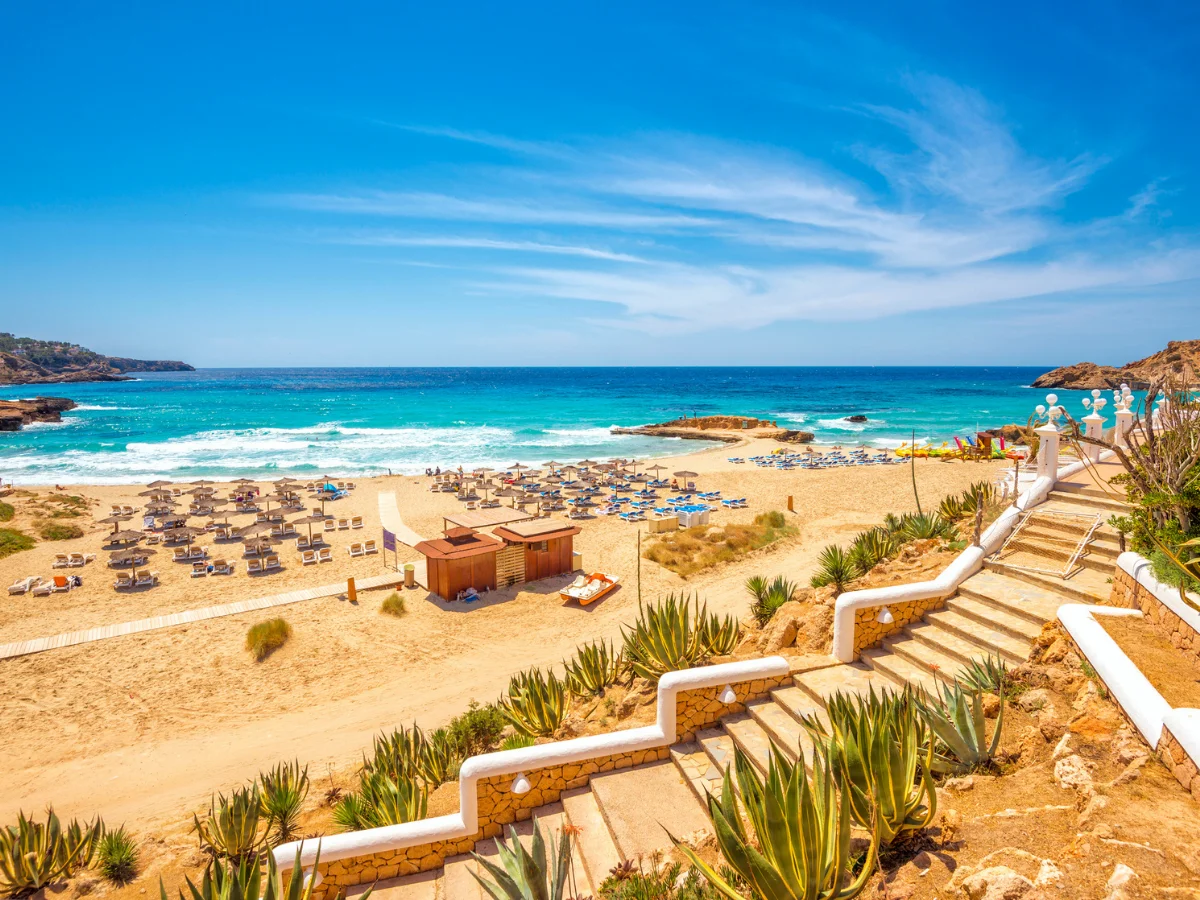 Cala Tarida in Ibiza, Spain