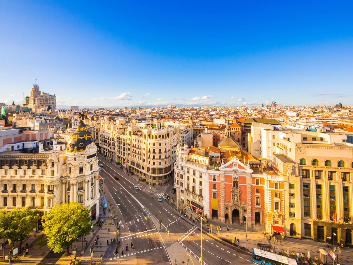 Calle de Alcala in Madrid