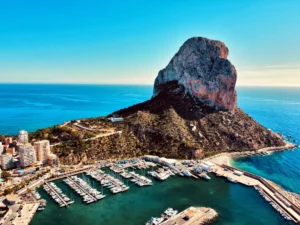 Calpe bay with Rock of Ifach