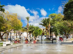 Center of the beautiful city Mijas on Costa del Sol