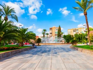 Circular Square in the centre of Murcia
