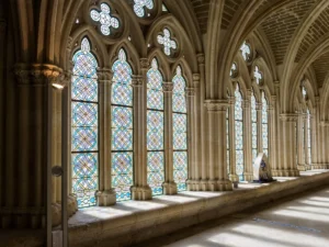 Cloister of Burgos Cathedral in Spain