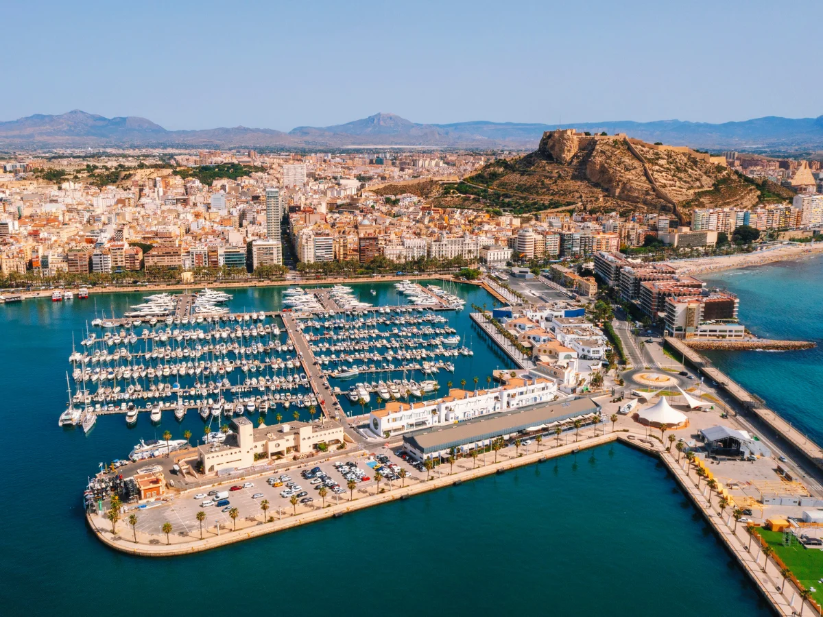 Harbor in Alicante city