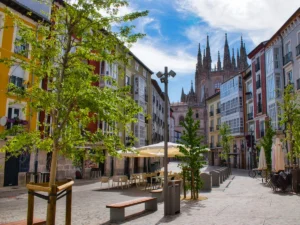 Huerto del Rey pedestrian plaza in Burgos
