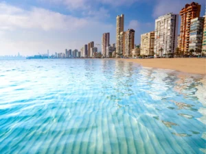 Levante beach in Benidorm