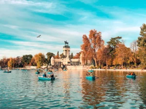 Madrid Retiro Park in the center of Madrid