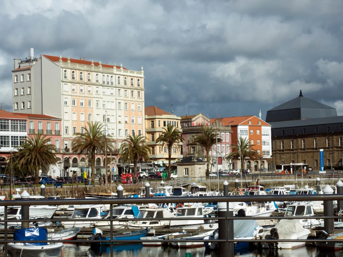 Old port in Ferrol, Spain