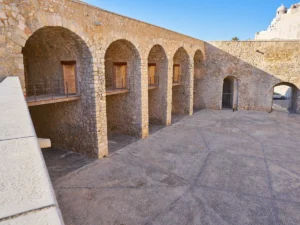 Peniscola stone arch arcades