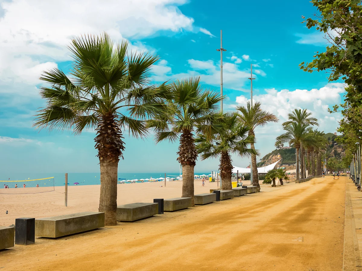 Promanade in Calella, Costa Brava