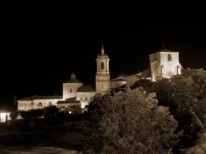 Santo Domingo de Silos at night