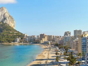 Sea promenade in Calpe, Costa Blanca