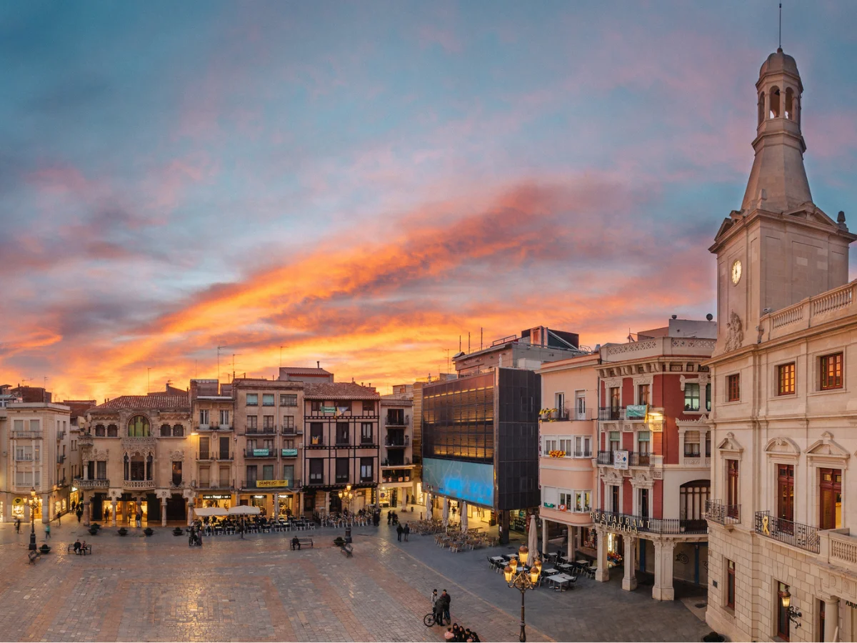 Square in Reus, Catalonia