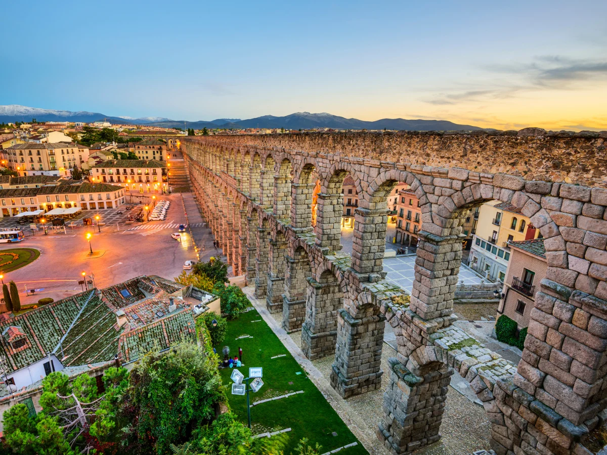 The Roman Aqueduct in Segovia is worth visiting