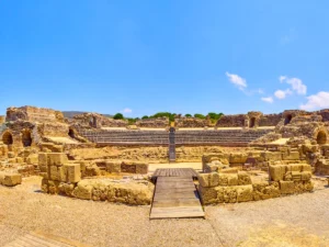 The Roman amphitheater in Baelo Claudia