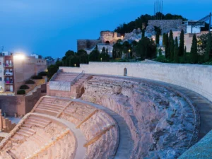 The Roman amphitheater in Cartagena, Spain