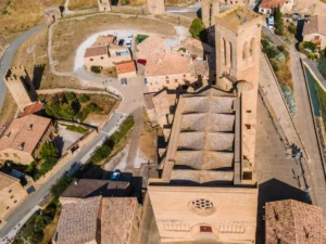 The St Saturnino Church in Artajona, Navarra