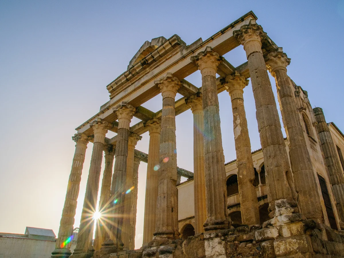 The Temple of Diana in Augusta Emerita, Spain