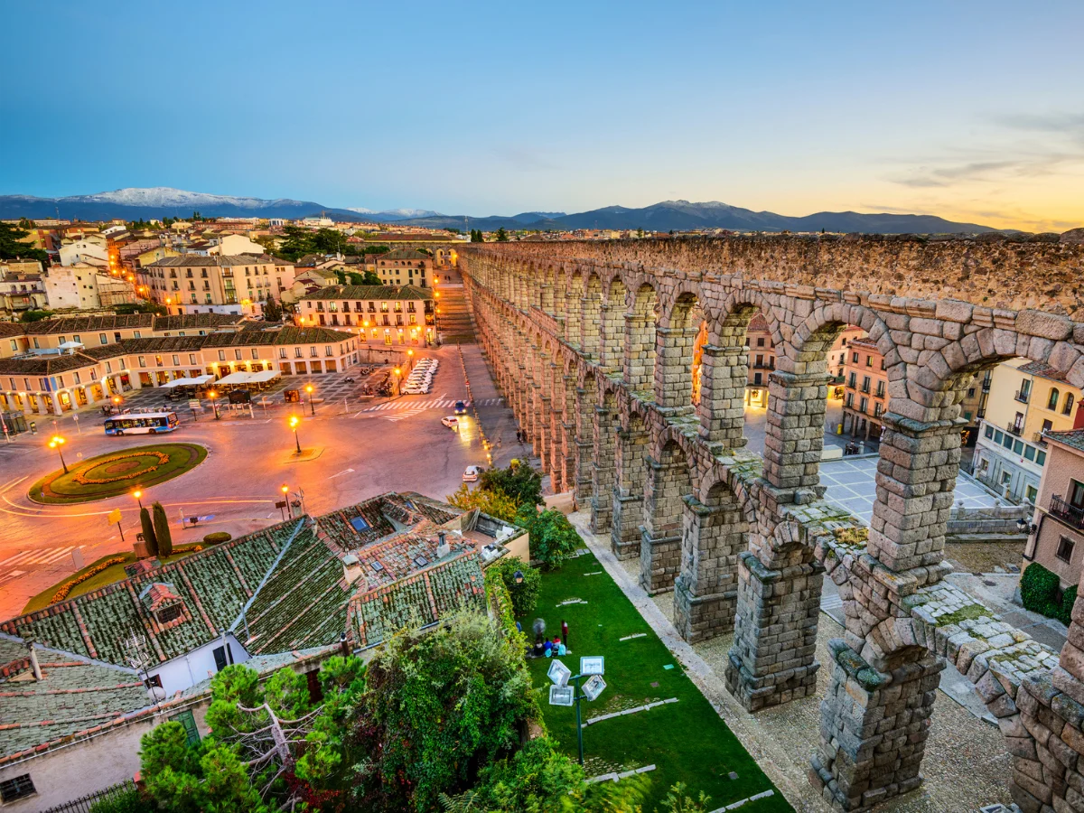 The aqueduct in Segovia