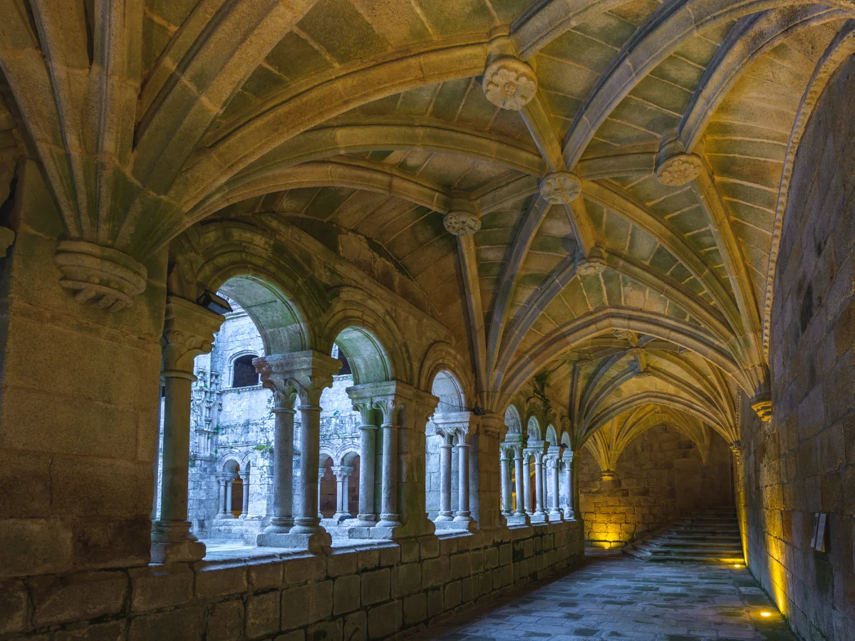 The beautiful Monastery of Santo Estevo Ribas de Sil in Galicia