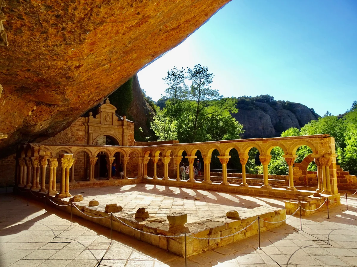 The beautiful Romanesque monastery of San Juan de la Peña
