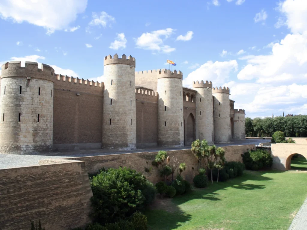 The historical Aljaferia palace in Zaragoza