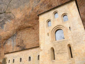 The historical Monastery of San Juan de la Peña in Spain