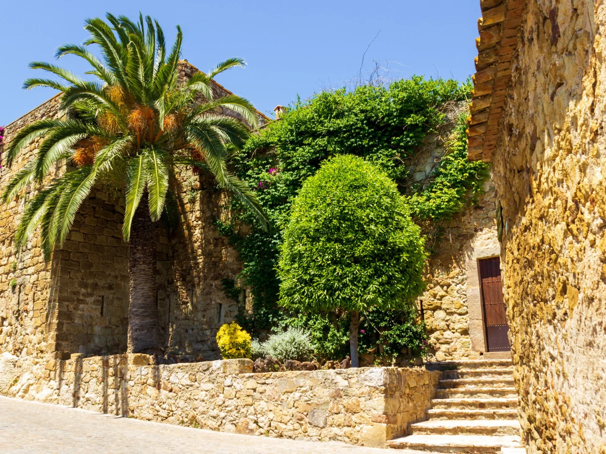 The medieval town in Peratallada in Catalonia, Spain is beautiful