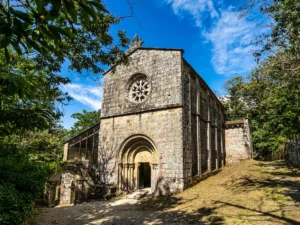 The romanesque gothic monastery of Santo Estevo de Ribas de Sil in Spain