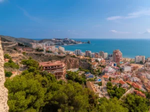 View from the castle in Cullera, Valencia region