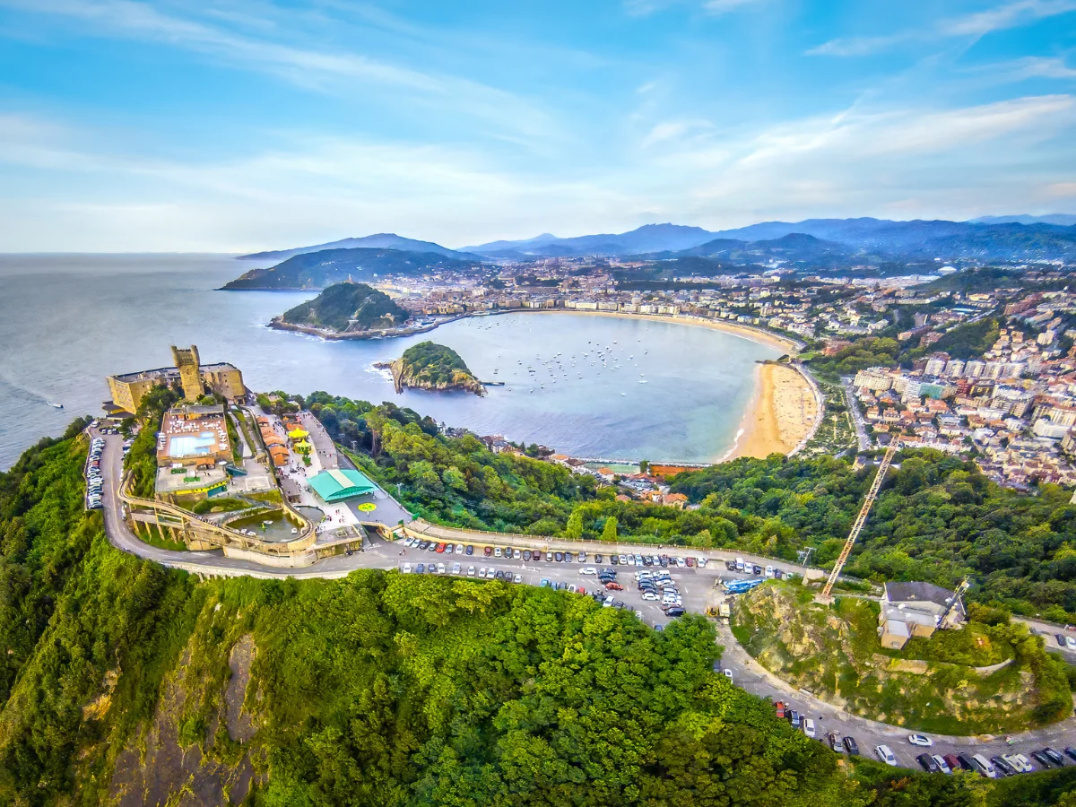 View of San Sebastian in Spain