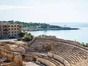 View of the Roman amphitheatre in Tarragona