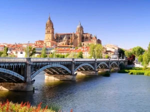 View of the Salamanca Cathedral in Spain