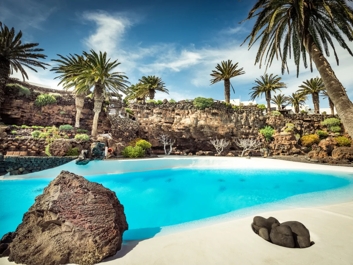 Visit the Jameos del Agua pool in Lanzarote