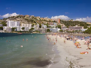 Beach of Santa Ponsa, Mallorca in Spain