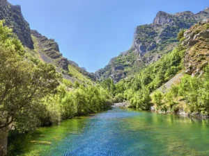 Cain Dam on the Cares route in Picos de Europa National Park