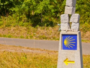 Camino de Santiago milestone