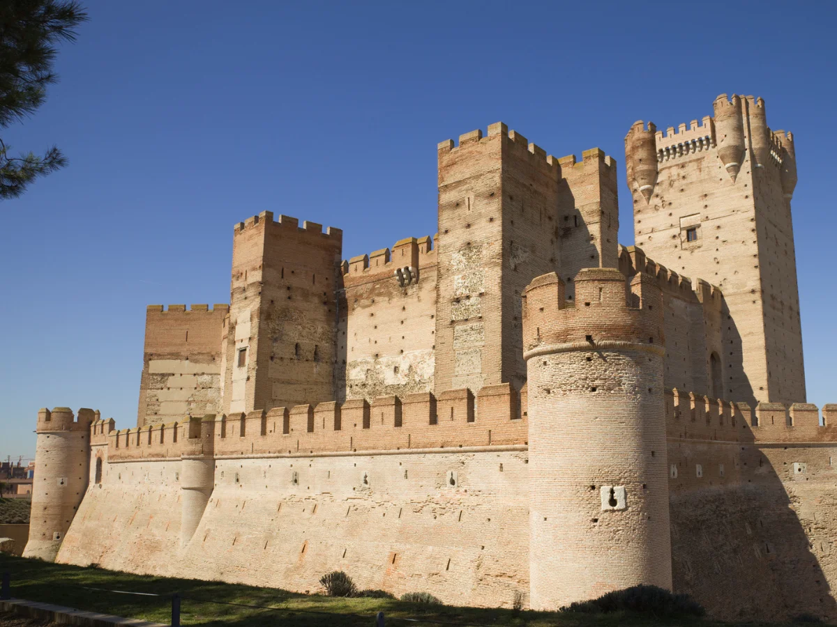 Castle of La Mota is a well preserved in Valladolid, Spain