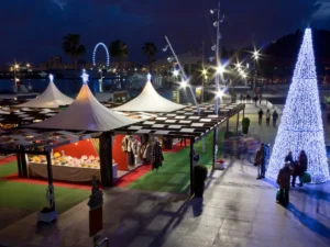 Christmas market in Malaga