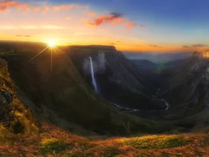 Discover the awe-inspiring Nervión Waterfall in Spain