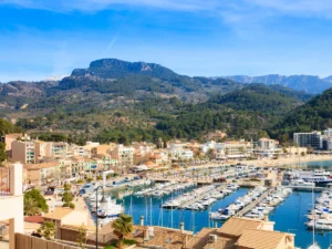 Port de Soller is a popular town on Mallorca