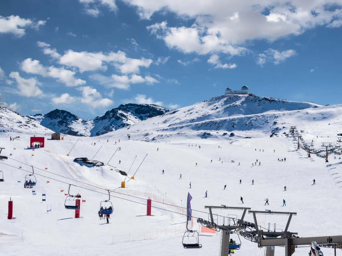 Ski in Sierra Nevada, Andalusia in Spain