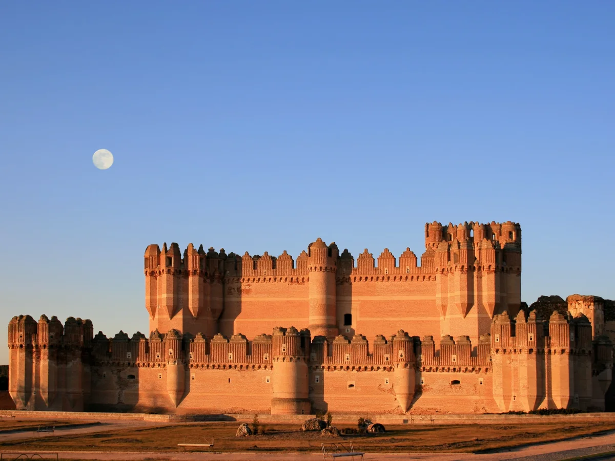 The Castle of Coca is a medieval castle in Spain