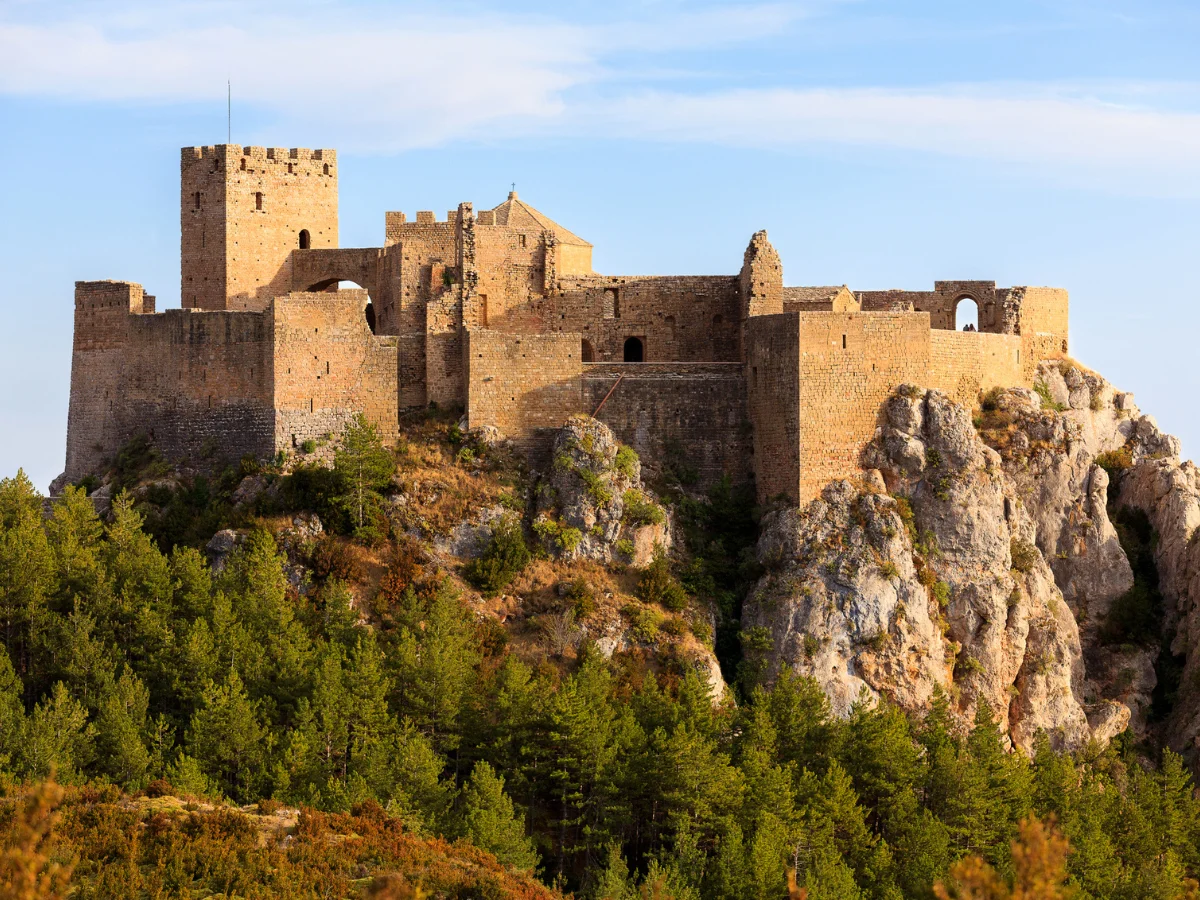 The historical Castle of Loarre in Spain