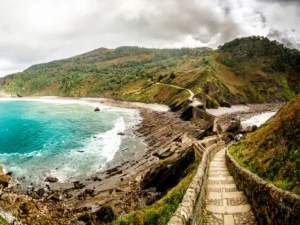 View from San Juan de Gaztelugatxe in Spain
